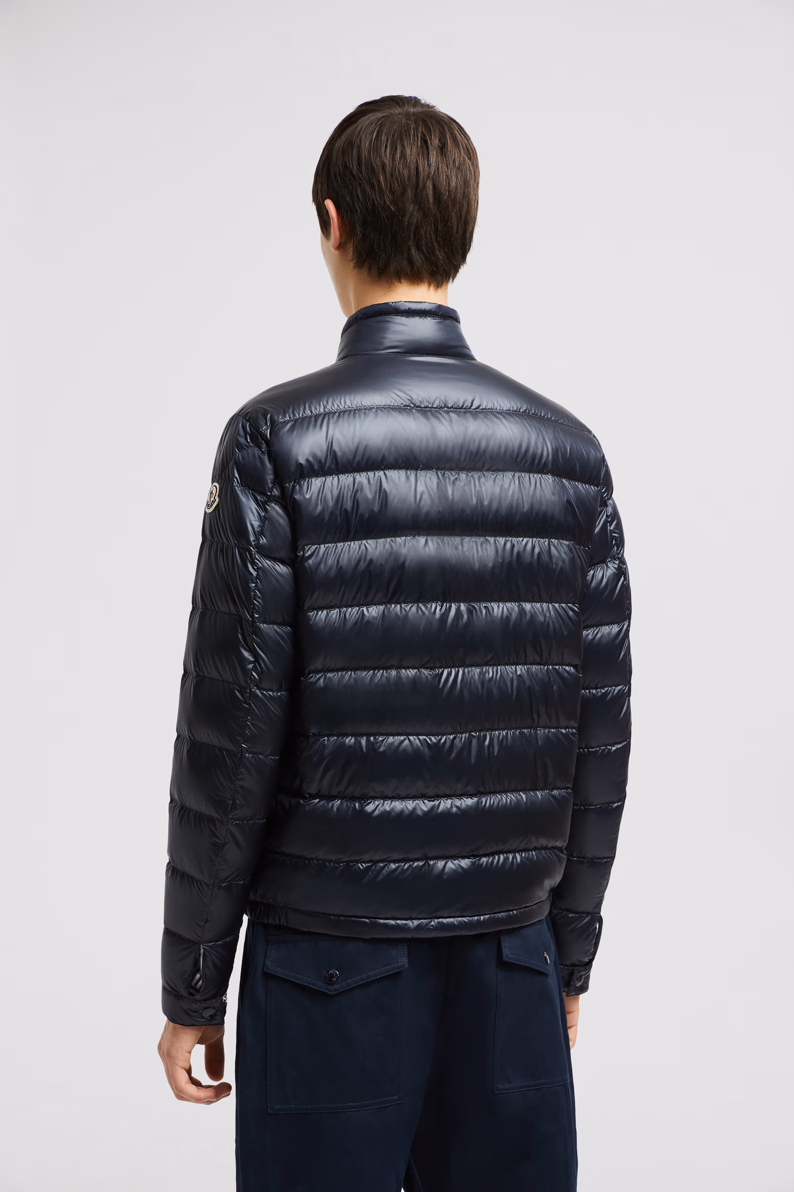 Doudoune courte Acorus repliable Hommes Bleu Nuit Moncler 5